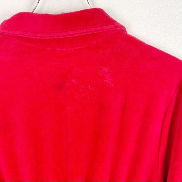 Saks Fifth Avenue Red Velvet Jumpsuit Gold XS - Picture 13 of 14